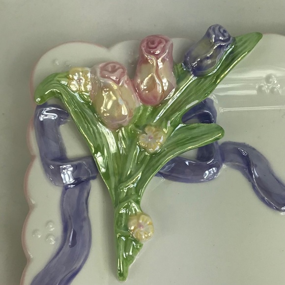 Bella Casa Set of 2 Vntg Luster Plates Square - Picture 2 of 5